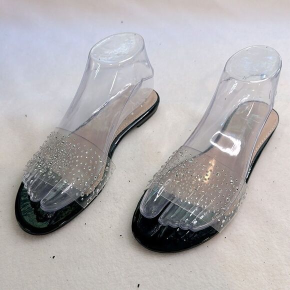 Sergio Todzi Clear Studded Sandals - Picture 1 of 5
